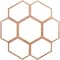 Ekena Millwork Florin Wood Fretwork Pierced Ceiling Medallion, Cherry, 38"OD x 13 3/8"ID x 3/8"T CMWP38X38X0375FOCH - alternate 1